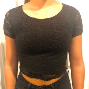 Lace crop top